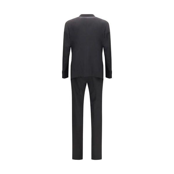 Giorgio Armani Black Wool Oves Aries Two-Piece Suit
