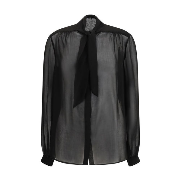 Lardini Black Viscose Blouse