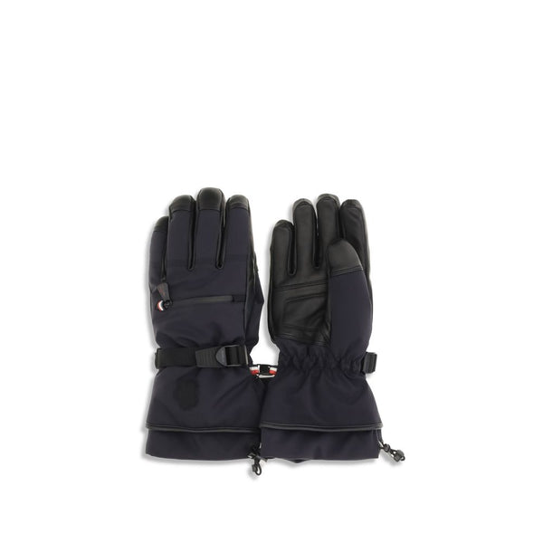 Moncler Grenoble Blue Nylon Gloves