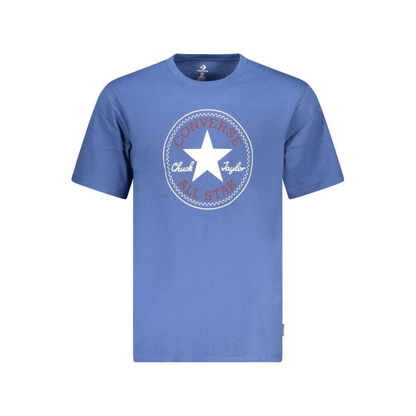 Converse Blu Cotton Men's T-Shirt