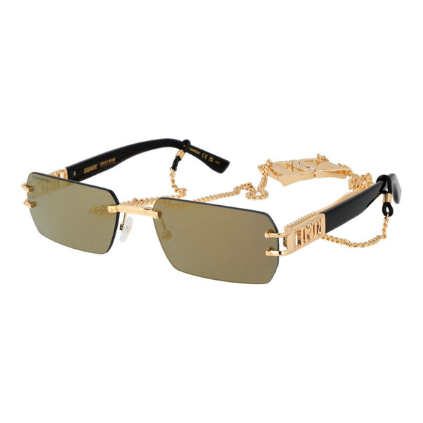 Dsquared² Gold Metal Sunglasses