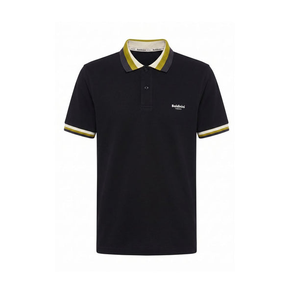 Baldinini Trend Black Cotton Men Polo-Shirt