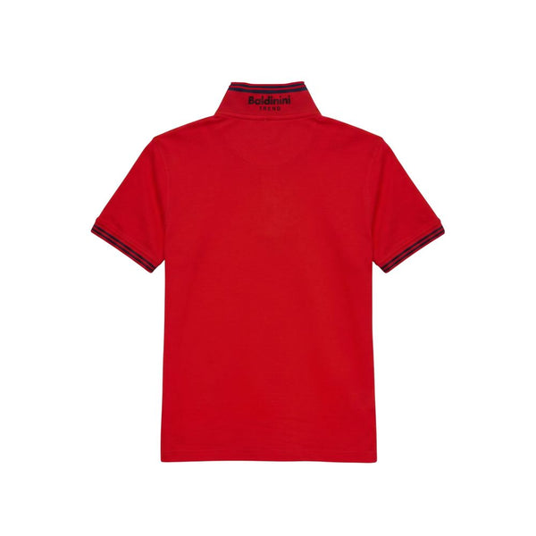 Baldinini Trend Red Cotton Men Polo-Shirt