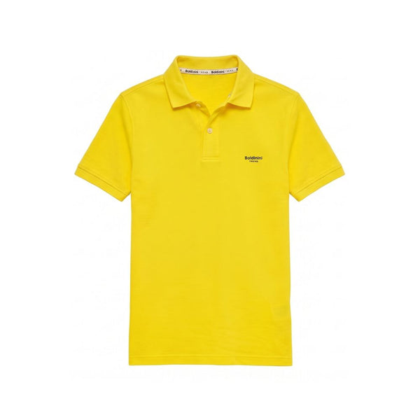 Baldinini Trend Yellow Cotton Men's Polo Shirt