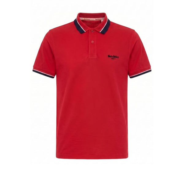 Baldinini Trend Red Cotton Men Polo-Shirt