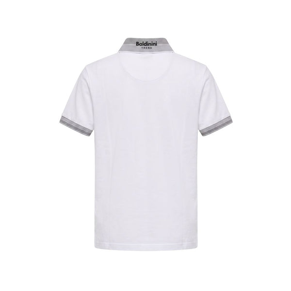 Baldinini Trend White Cotton Men Polo-Shirt