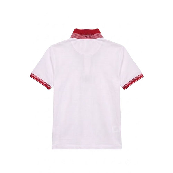 Baldinini Trend White Cotton Men Polo