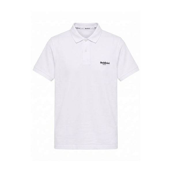 Baldinini Trend White Cotton Men Polo