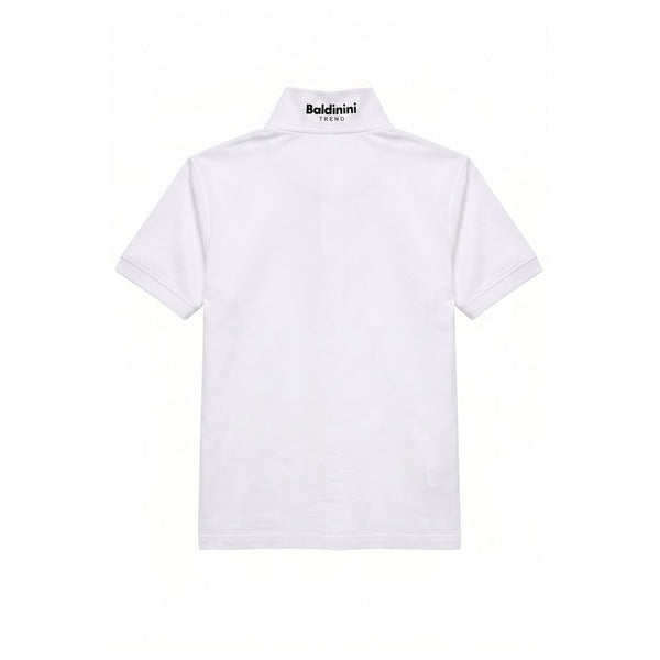 Baldinini Trend White Cotton Men Polo