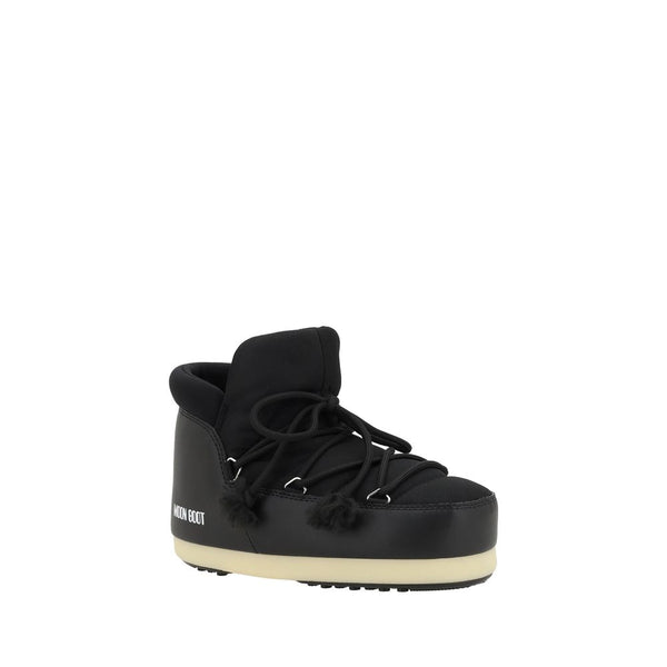 Moon Boot Black Polyester Lace-Up Boots