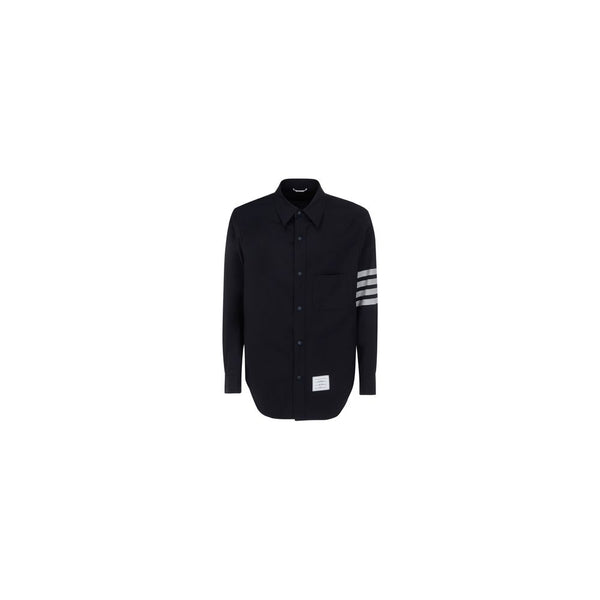 Thom Browne Blue Wool Oves Aries Dress Shirt