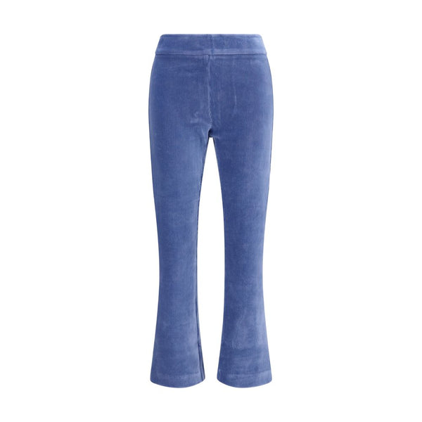 Avenue Montaigne Blue Cotton Flared Pants