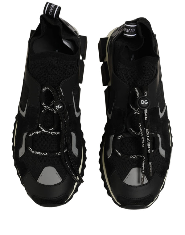 Dolce & Gabbana Shoes Black Sorrento Trekking Sneakers Men