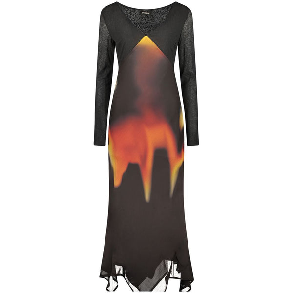 Desigual Black Polyester Women's Dress