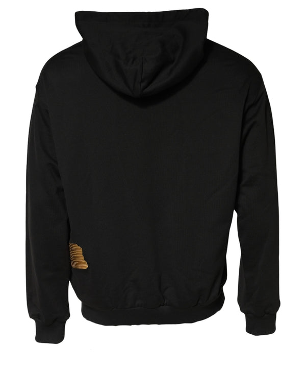 Dolce & Gabbana Black DG Logo Hoodie Men Sweatshirt Sweater