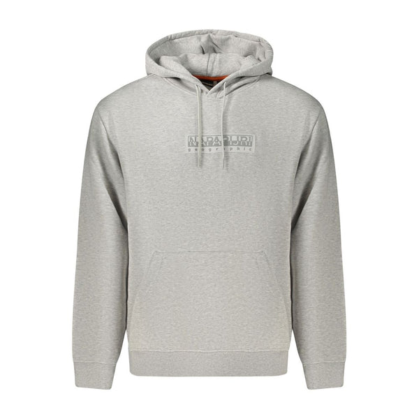 Napapijri Gray Cotton Men's Sweatshirt