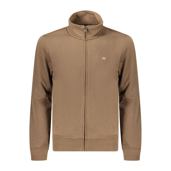 Napapijri Brown Cotton Men's Sweatshirt
