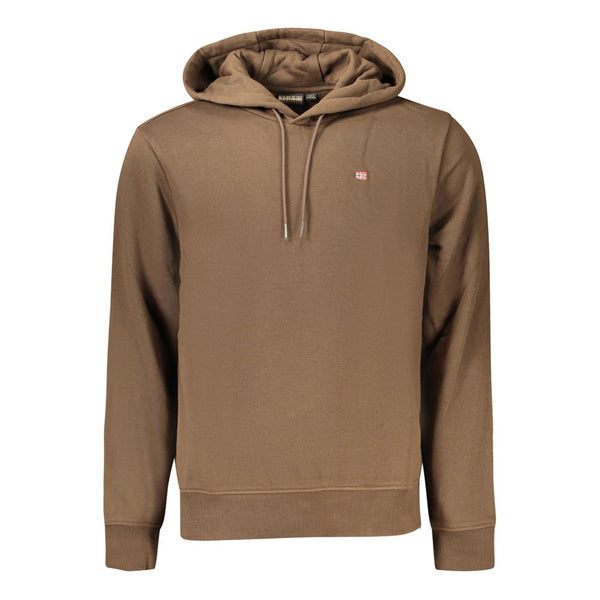 Napapijri Brown Cotton Men's Sweatshirt