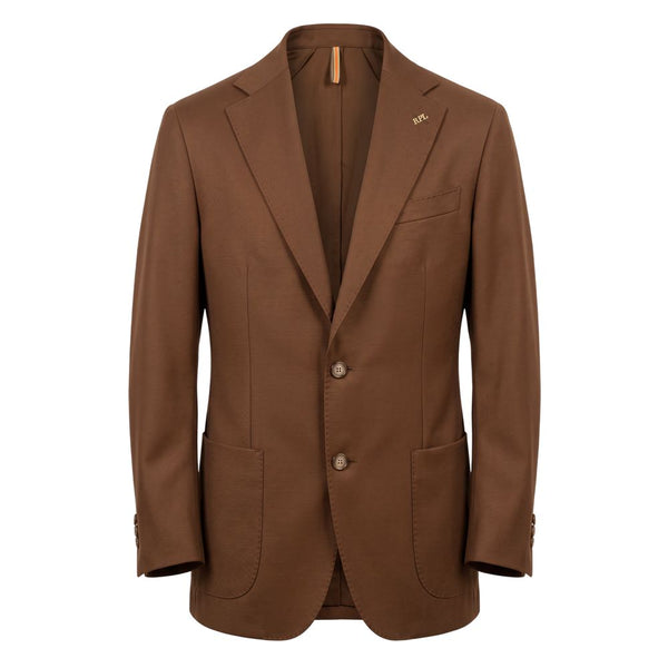 Roberto Pepe Luxury Brown Viscose Men's Jacket