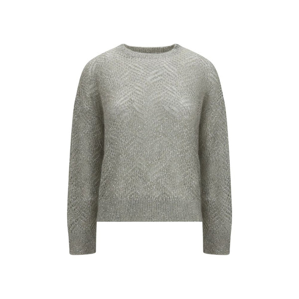 Brunello Cucinelli Gray Linen Sweatshirt
