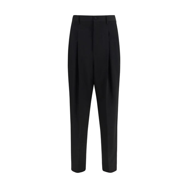 Dolce & Gabbana Black Wool Oves Aries Dress Pants