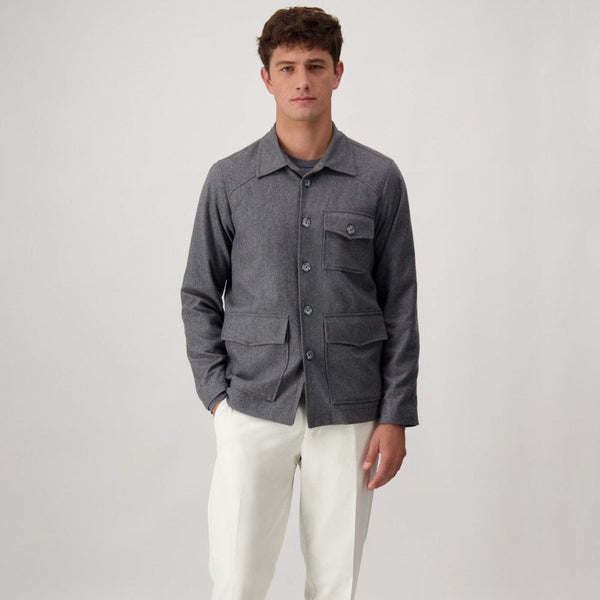 Autore Gray Cashmere Full-Length Jacket