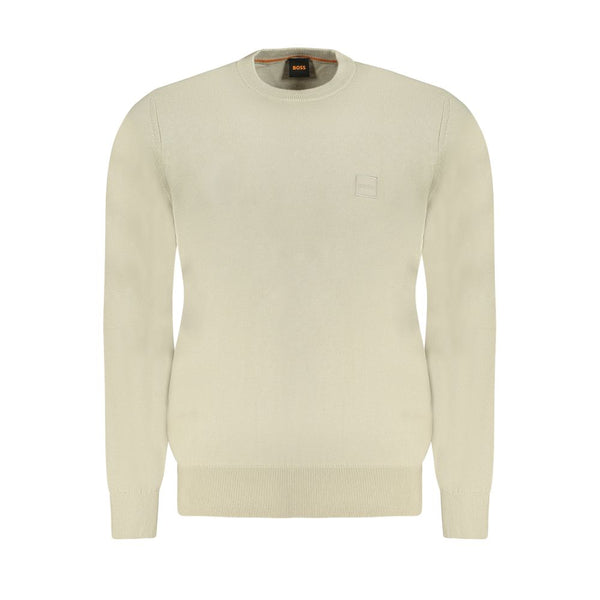 Hugo Boss Beige Cotton Men's Sweater