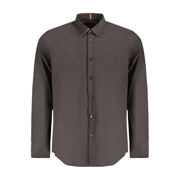 Hugo Boss Black Cotton Men's Shirt