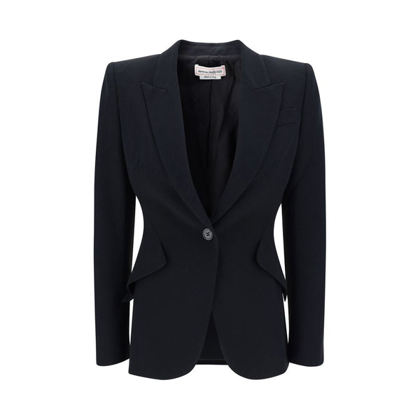 Alexander McQueen Black Acetate Blazer