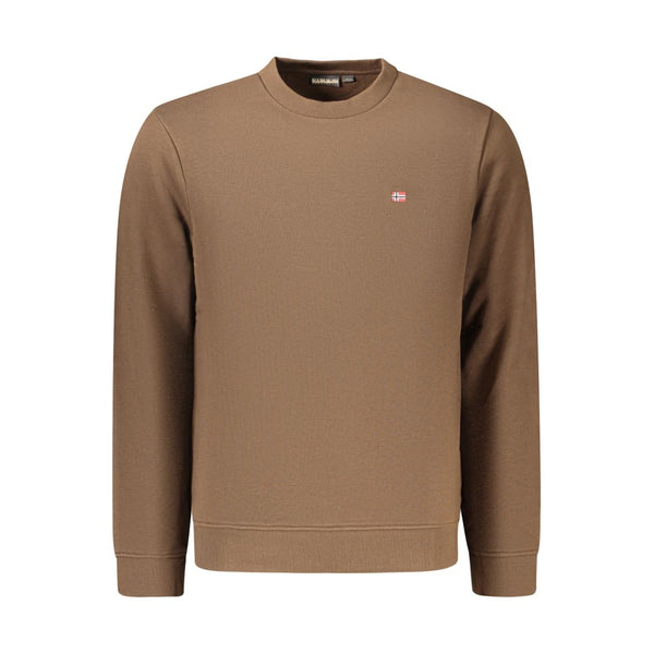 Napapijri Brown Cotton Men's Sweatshirt