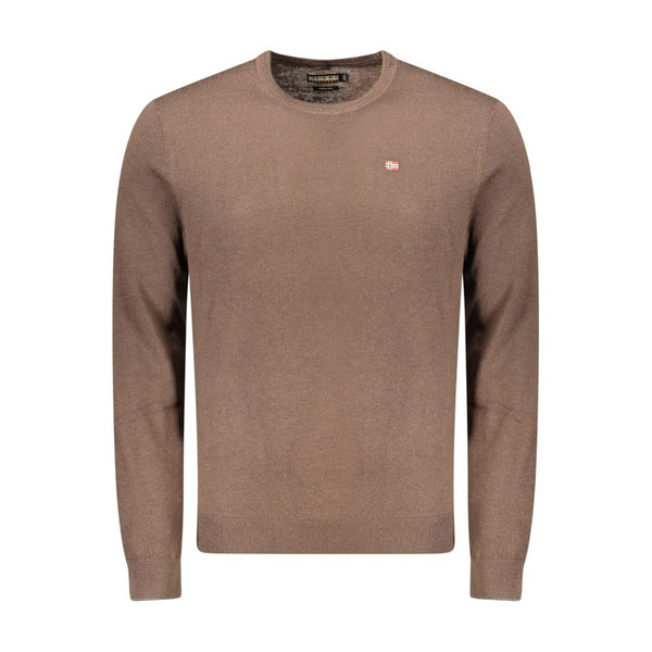 Napapijri Brown Wool Sweatshirt