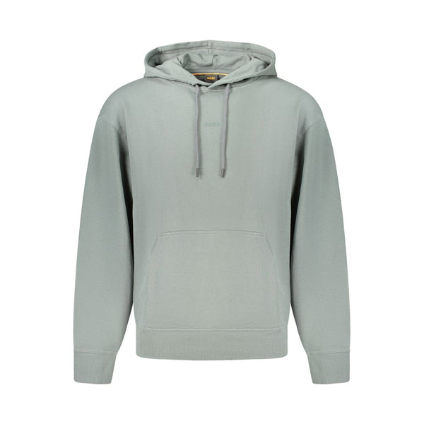 Hugo Boss Green Cotton Sweatshirt