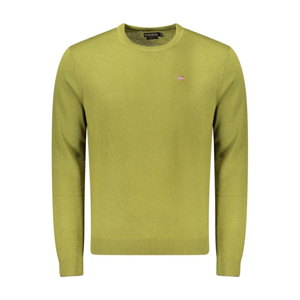 Napapijri Green Wool Sweatshirt