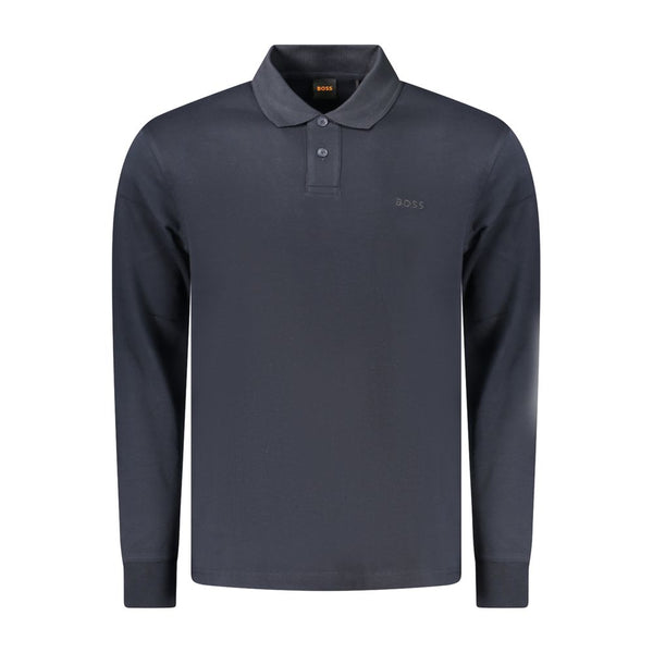 Hugo Boss Blue Cotton Polo Shirt