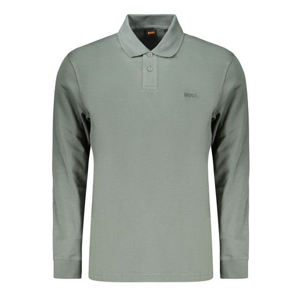 Hugo Boss Green Cotton Polo Shirt