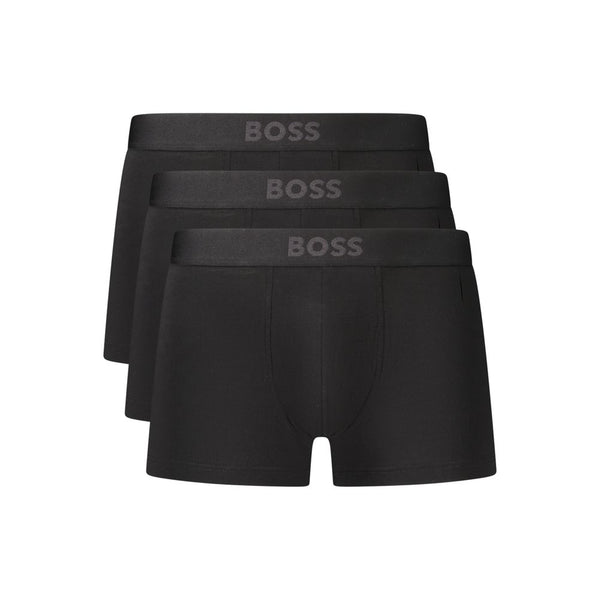 Hugo Boss Black Cotton Mens Boxer
