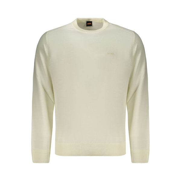 Hugo Boss White Wool Sweatshirt