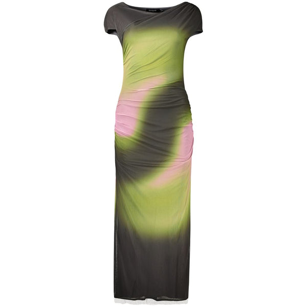 Desigual Green Polyester Casual Dress