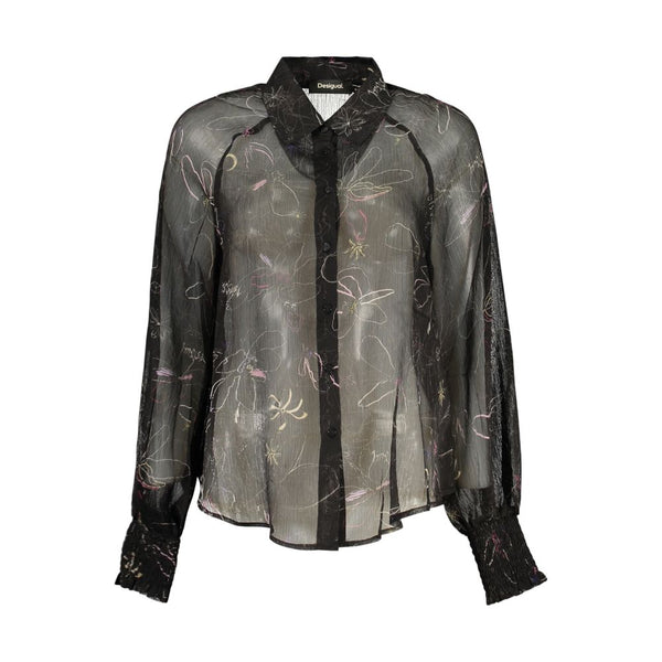 Desigual Black Polyester Blouse