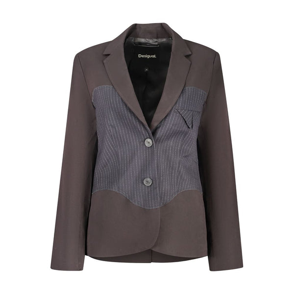 Desigual Black Polyester Blazer