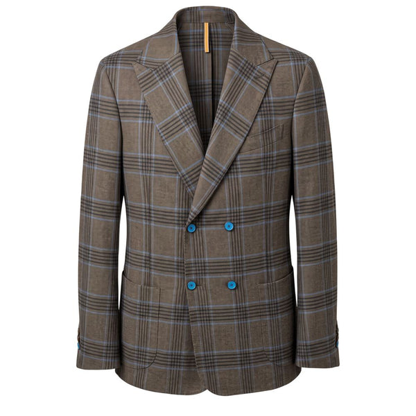 Roberto Pepe Luxury Brown Cotton Men Jacket