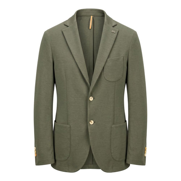 Roberto Pepe Luxury Green Cotton Men's Jacket