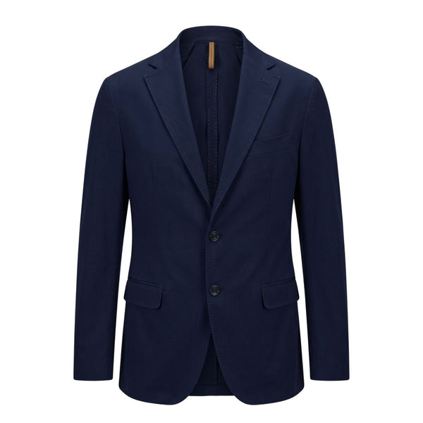 Roberto Pepe Luxury Blue Cotton Men Jacket
