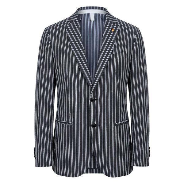 Roberto Pepe Luxury Blue Cotton Men's Jacket