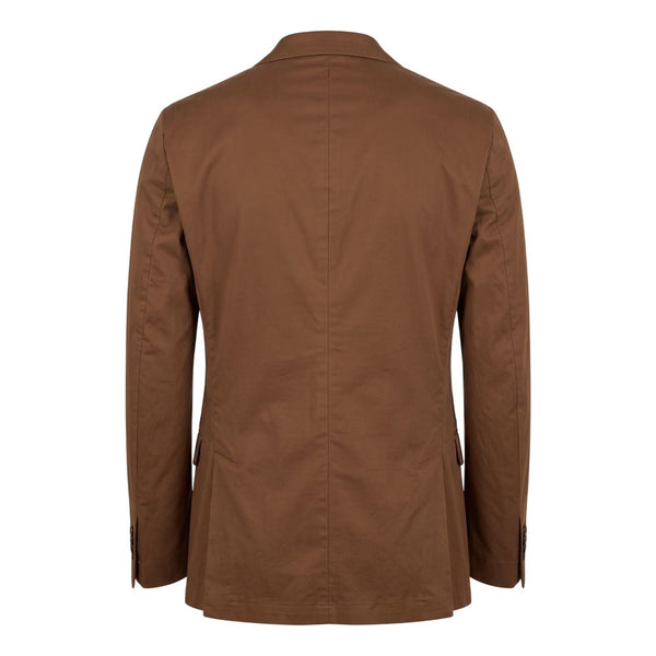 Roberto Pepe Luxury Brown Cotton Men's Jacket