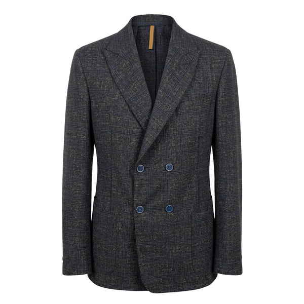Roberto Pepe Luxury Blue Viscose Men Jacket