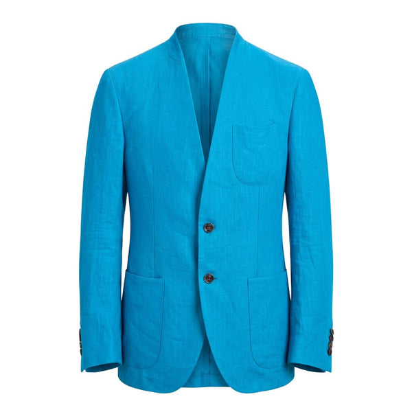 Roberto Pepe Luxury Blue Cotton Men's Jacket