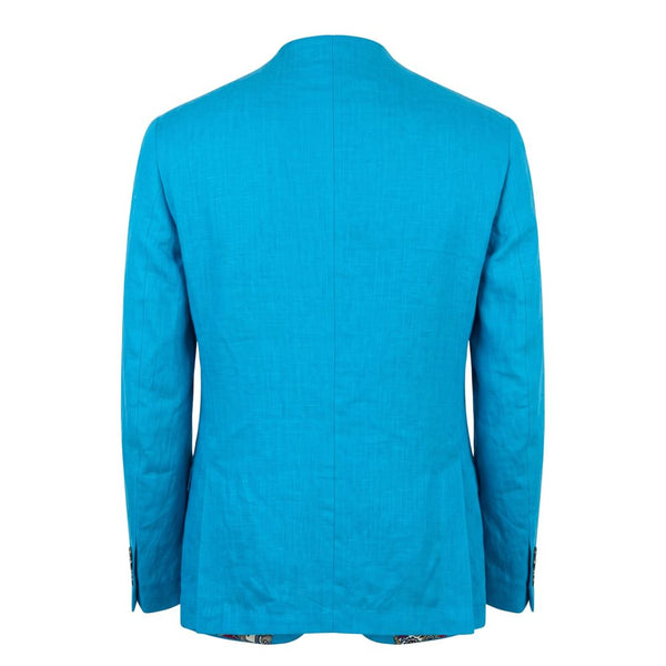 Roberto Pepe Luxury Blue Cotton Men's Jacket