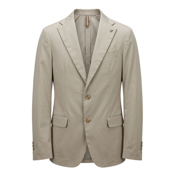 Roberto Pepe Luxury Beige Cotton Men's Jacket