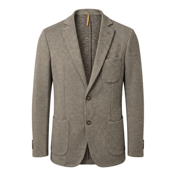 Roberto Pepe Luxury Beige Cotton Men Jacket